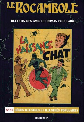 Couverture du livre « Le rocambole n 73 - heros illustres et illustres populaires » de Association Des Amis aux éditions Encrage