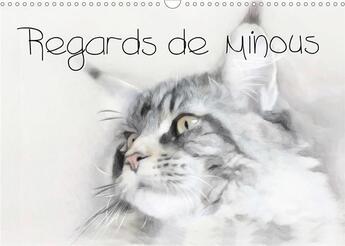 Couverture du livre « Regards de minous calendrier mural 2020 din a3 horizontal - serie de 12 portraits originau » de Sudpastel K.A. aux éditions Calvendo