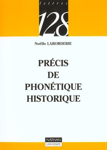 Couverture du livre « Precis De Phonetique Historique T.59 » de Rene La Borderie aux éditions Nathan