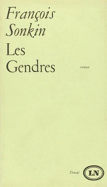Couverture du livre « Les gendres » de Francois Sonkin aux éditions Denoel