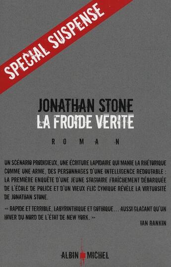 Couverture du livre « La froide vérité » de Stone-J aux éditions Albin Michel