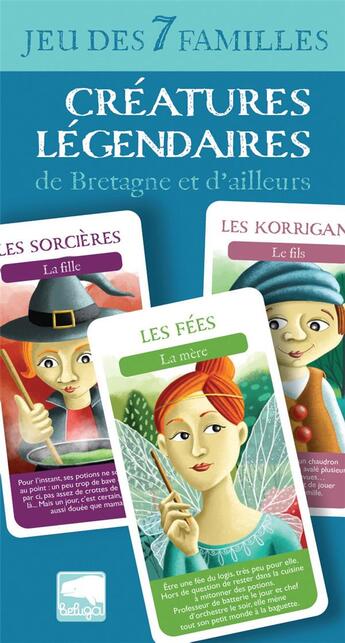 Couverture du livre « Jeu des 7 familles créatures légendaires de Bretagne et d'ailleurs » de Christophe Boncens aux éditions Beluga