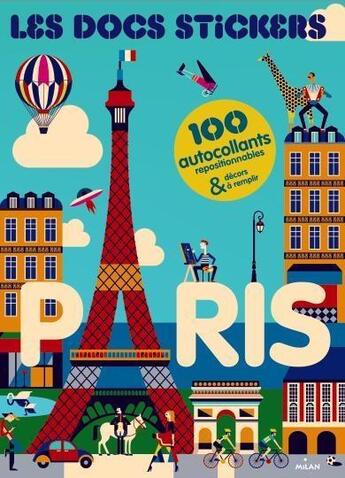 Couverture du livre « Paris ; stickers » de  aux éditions Milan