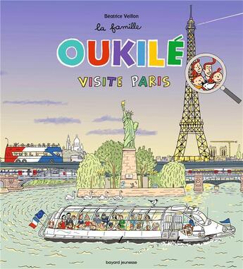 Couverture du livre « La famille Oukilé ; visite Paris » de Beatrice Veillon aux éditions Bayard Jeunesse