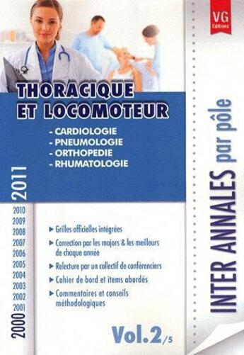 Couverture du livre « Inter annales thoracique locomoteur vol2 2000-2011 » de  aux éditions Vernazobres Grego