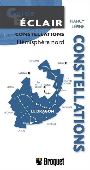 Couverture du livre « Guide éclair ; constellations hémisphère Nord » de Nancy Lepine aux éditions Broquet