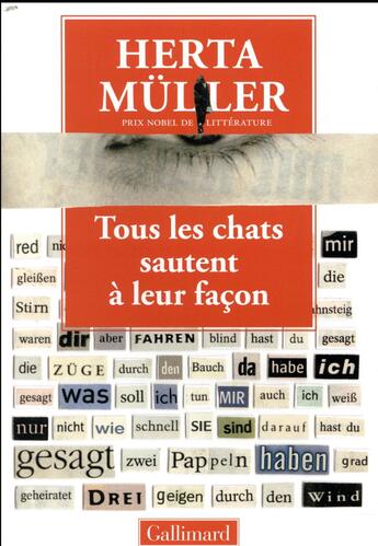 Couverture du livre « Tous les chats sautent à leur façon ; entretien avec Angelika Klammer » de Herta Muller aux éditions Gallimard