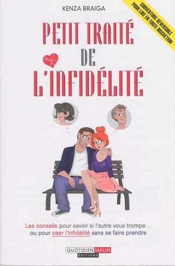 Couverture du livre « Petit traité de l'infidélité » de Kenza Braiga et Clemence Bachelart aux éditions Quotidien Malin