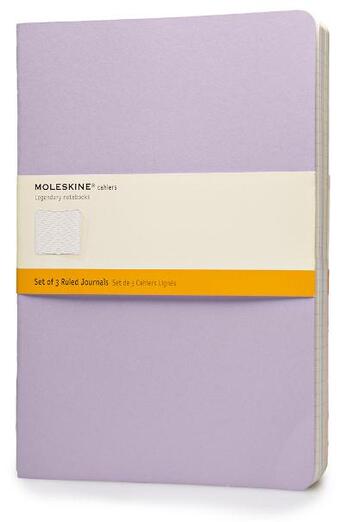 Couverture du livre « Cahier pastel set de 3 très grand format ligné » de Moleskine aux éditions Moleskine Papet