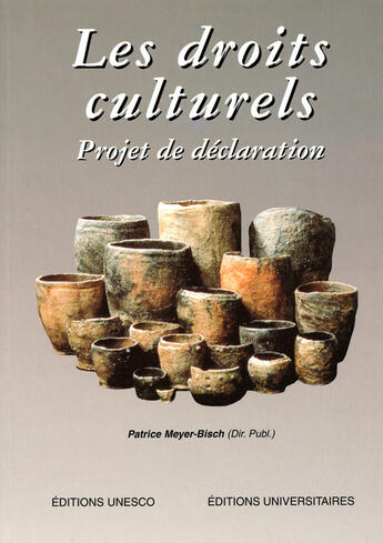 Couverture du livre « Les droits culturels : projet de déclaration » de  aux éditions Unesco