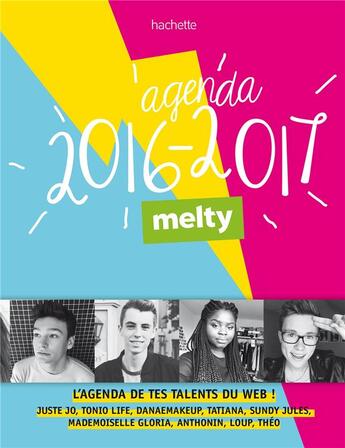 Couverture du livre « Agenda melty » de Melty Talents House aux éditions Hachette Pratique