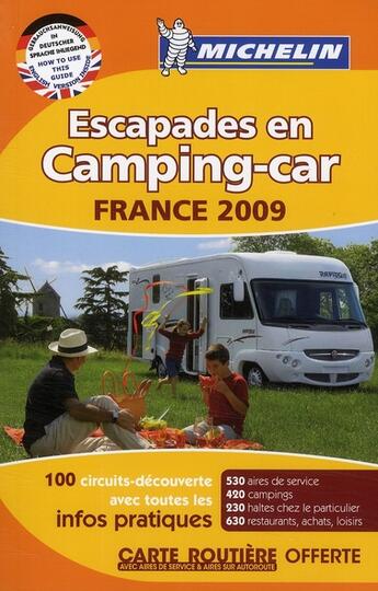 Couverture du livre « Guide camping car France 2009 » de Collectif Michelin aux éditions Michelin