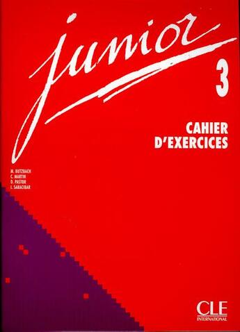 Couverture du livre « Junior 3 exercices » de Butzbach/Martin aux éditions Cle International