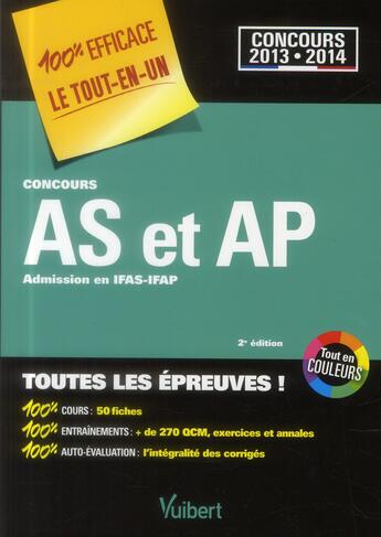 Couverture du livre « Concours AS et AP (2e édition) » de  aux éditions Vuibert