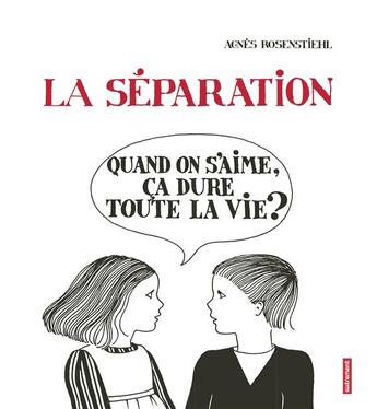 Couverture du livre « La séparation » de Agnes Rosenstiehl aux éditions Autrement