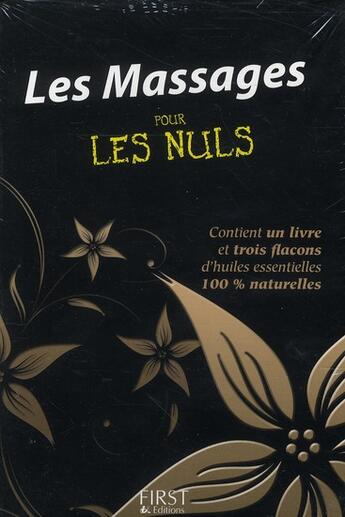 Couverture du livre « Coffret massages pour les nuls » de Capellini/Rolland aux éditions First