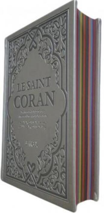 Couverture du livre « Saint coran arabe/français phonétique cartonné: argent/arc-en-ciel » de  aux éditions Albouraq