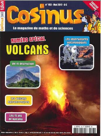 Couverture du livre « Cosinus n 193 special volcans mai 2017 » de  aux éditions Cosinus