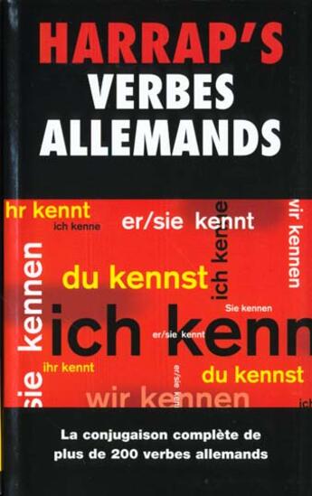 Couverture du livre « Harrap'S Verbes Allemand » de  aux éditions Harrap's