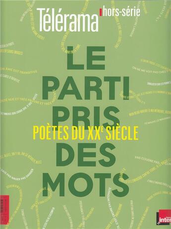 Couverture du livre « Le parti pris des mots : poètes du XXe siècle » de  aux éditions Gallimard