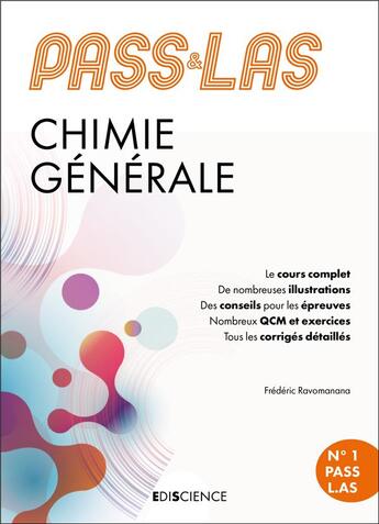 Couverture du livre « PASS & LAS ; UE1 : chimie generale (5e édition) » de Frederic Ravomanana aux éditions Ediscience