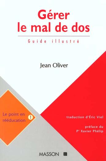 Couverture du livre « Gerer le mal de dos » de  aux éditions Elsevier-masson