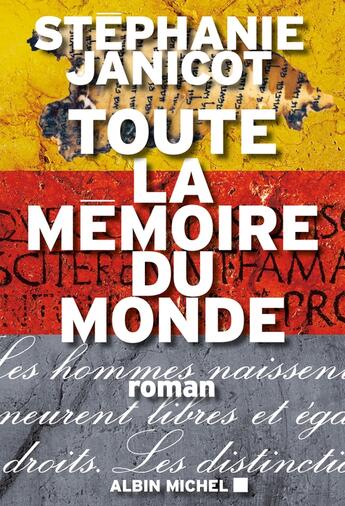 Couverture du livre « Toute la mémoire du monde » de Stephanie Janicot aux éditions Albin Michel
