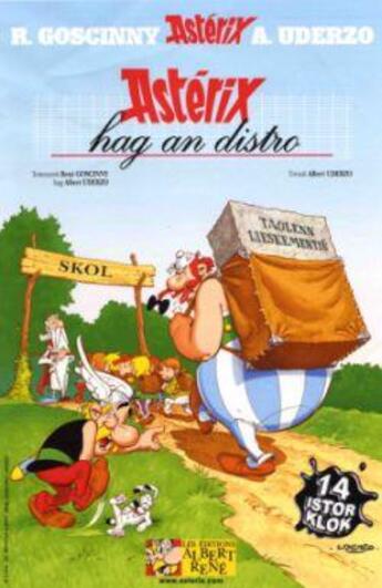 Couverture du livre « Astérix t.32 : hag an distro » de Rene Goscinny et Albert Uderzo aux éditions Albert Rene