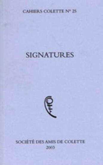 Couverture du livre « Signatures » de  aux éditions Pu De Rennes