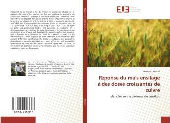 Couverture du livre « Réponse du maïs ensilage à des doses croissantes de cuivre » de Abdelaziz Rhezali aux éditions Editions Universitaires Europeennes