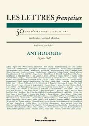 Couverture du livre « Les lettres françaises ; 50 ans d'aventures culturelles » de Guillaume Roubaud-Quashie aux éditions Hermann