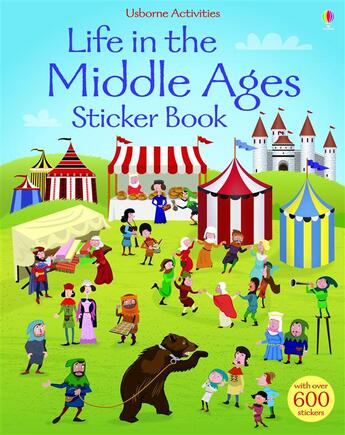 Couverture du livre « Life in the middle ages ; sticker book » de Fiona Watt aux éditions Usborne