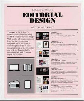 Couverture du livre « Editorial design digital and print » de Caldwell Cath aux éditions Laurence King