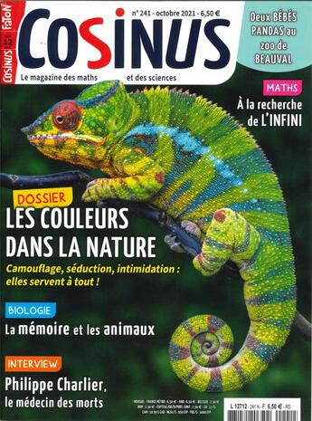 Couverture du livre « Cosinus n 241 : les couleurs de la nature - octobre 2021 » de  aux éditions Cosinus