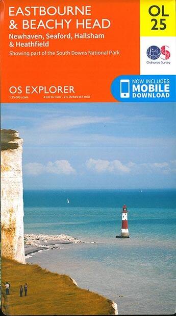 Couverture du livre « Eastbourne and beachy head newhaven seaford » de  aux éditions Ordnance Survey