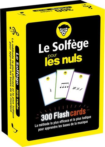 Couverture du livre « Flashcards le solfège pour les nuls » de Prigent Hugo aux éditions First