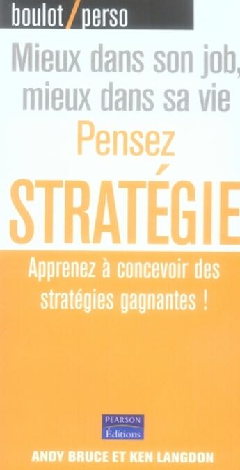 Couverture du livre « Pensez stratégie » de  aux éditions Pearson