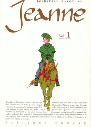 Couverture du livre « Jeanne t.1 » de Yoshikazu Yasuhiko aux éditions Delcourt