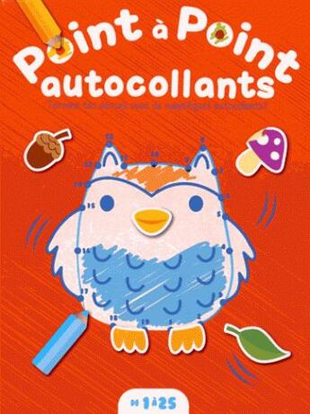 Couverture du livre « Point à point autocollants ; le hibou » de  aux éditions Yoyo Books