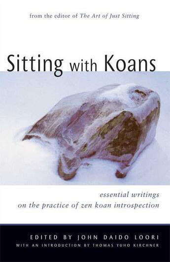 Couverture du livre « Sitting with Koans » de John Daido Loori aux éditions Wisdom Publications