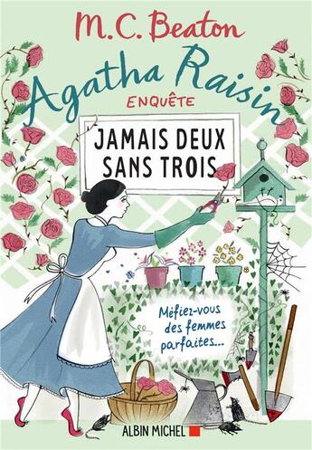 Couverture du livre « Agatha Raisin enquête Tome 16 : jamais deux sans trois » de M. C. Beaton aux éditions Albin Michel