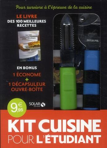 Couverture du livre « Kit cuisine pour l'étudiant » de Sylvie Girard-Lagorce aux éditions Solar