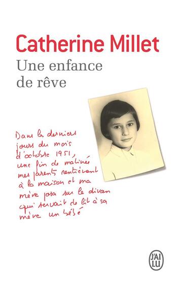 Couverture du livre « Une enfance de rêve » de Catherine Millet aux éditions J'ai Lu