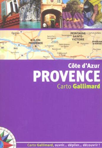 Couverture du livre « Côte d'azur ; provence » de  aux éditions Gallimard-loisirs