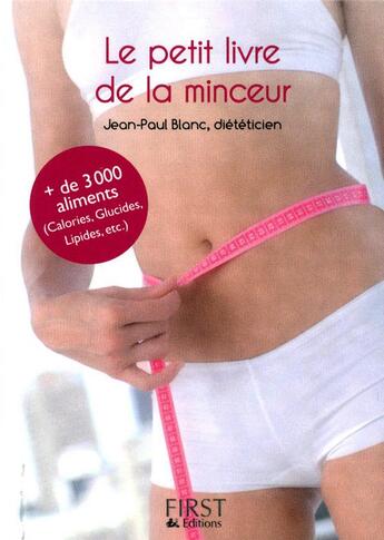 Couverture du livre « Petit livre de - minceur 2012 (édition 2012) » de Jean-Paul Blanc aux éditions First