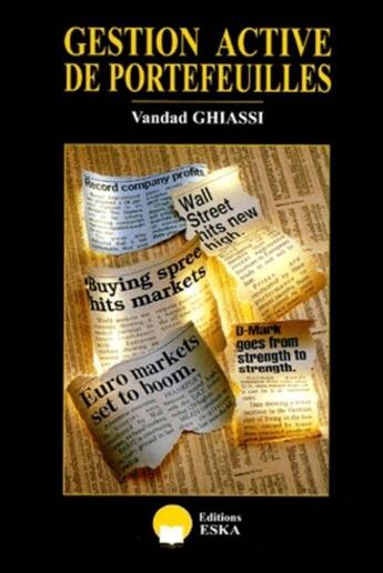 Couverture du livre « Gestion active de portefeuilles » de Ghiassi Vandad aux éditions Eska