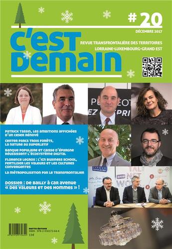 Couverture du livre « C'est demain n°20 » de Mettis Editions aux éditions Mettis