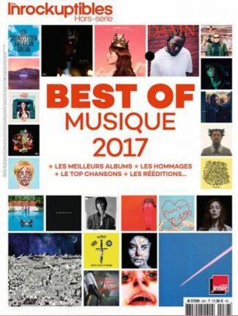 Couverture du livre « Les inrockuptibles hs n 88 best of musique 2017 decembre 2017 » de  aux éditions Les Inrocks