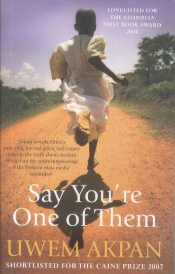 Couverture du livre « SAY YOUR''RE ONE OF THEM » de Uwem Akpan aux éditions Abacus