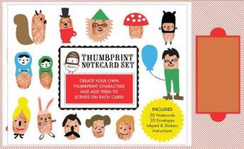 Couverture du livre « Small Objects Thumbprint Notecards » de Sarah Neuburger aux éditions Chronicle Books